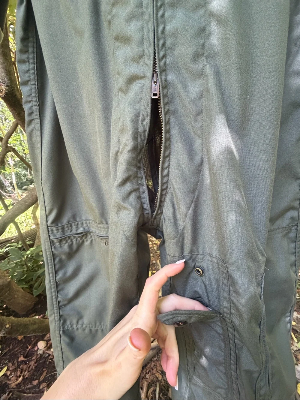 Authentic USAF CWU-27/P Sage Green Flight Suit 42R Glenn Berry 1978